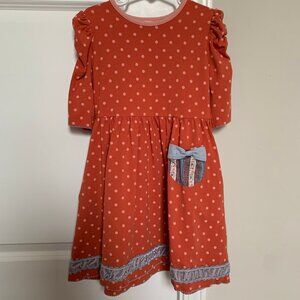 Matilda Jane Girl Spot On Polka Dot Knit Lap Dress 6 years